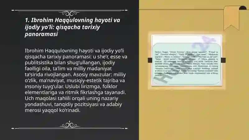 Ibrohim Haqqulov hayoti va ijodi 3