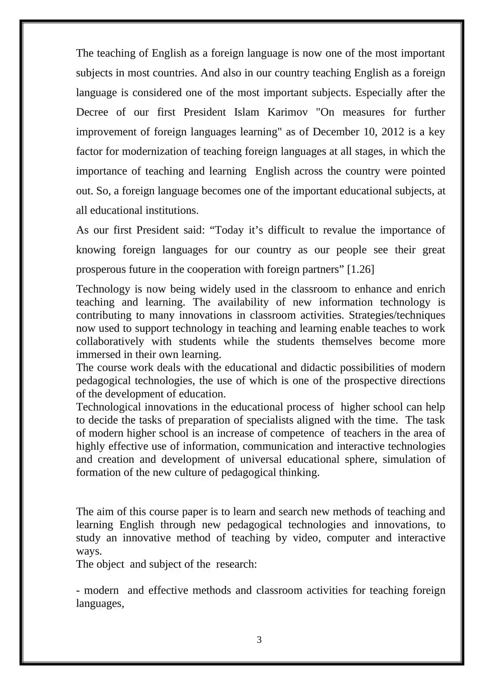 New pedagogical technologies and innovations in teaching process 3