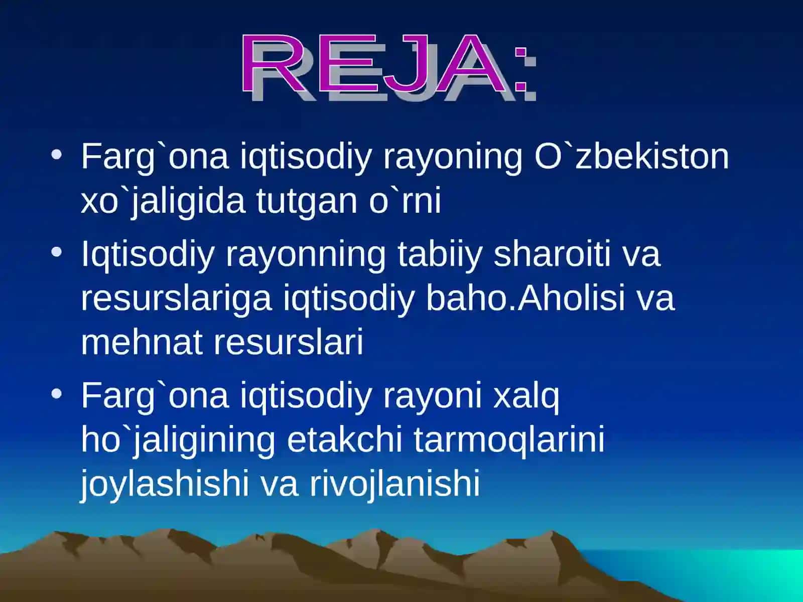 Farg’ona iqtisodiy rayoni gеografiyasi 3