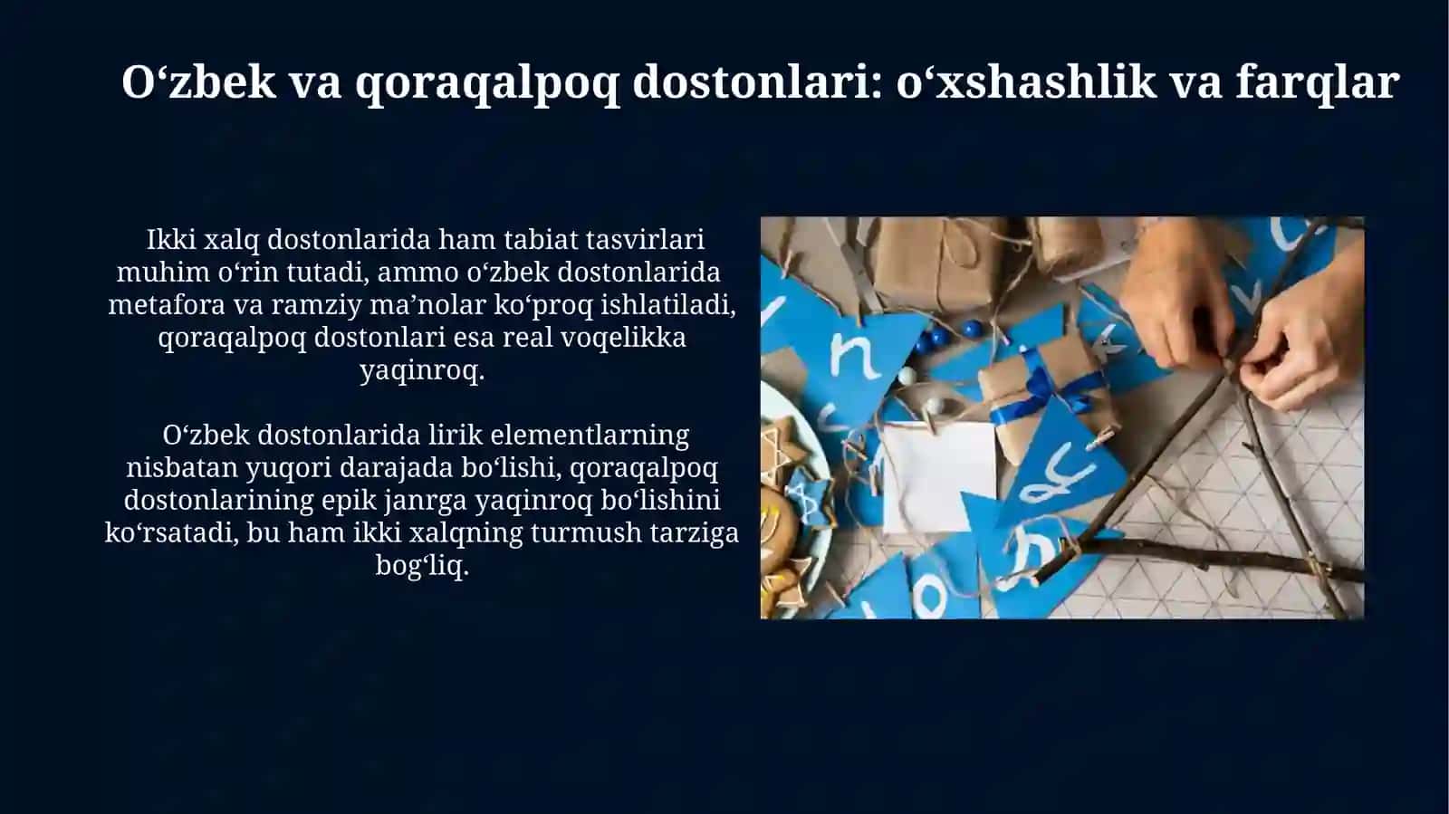 O‘zbek va qoraqalpoq dostonlari: o‘xshashlik va farqlar 3