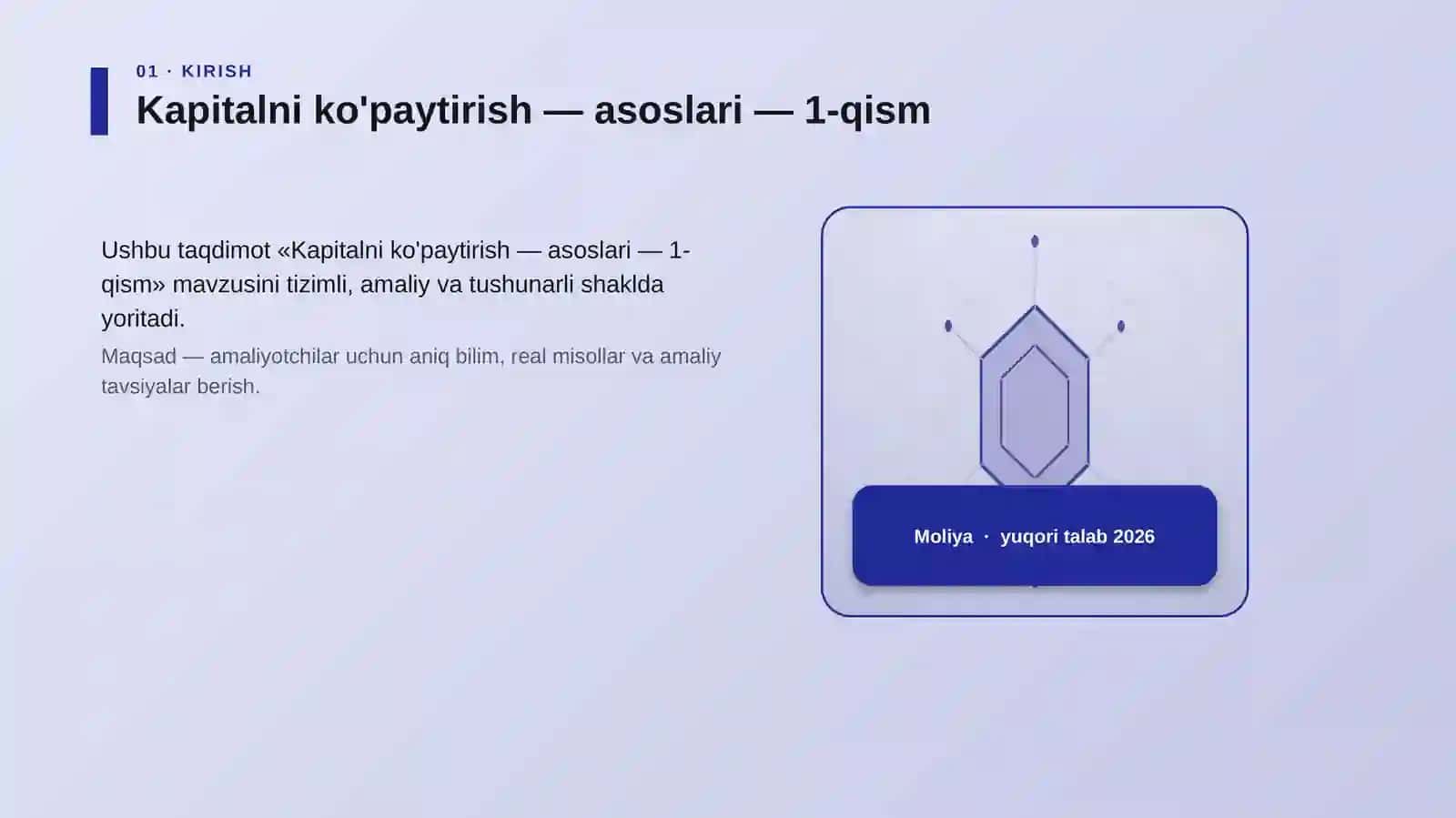 Kapitalni ko'paytirish — asoslari — 1-qism 3