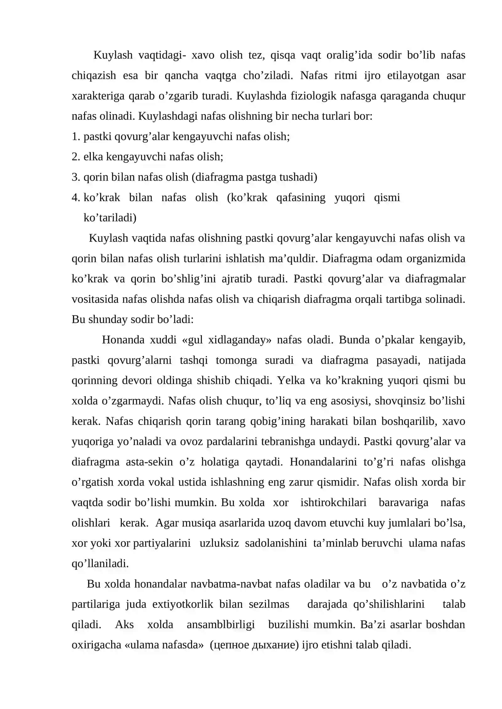 Vokal xor malakalari va ularni musiqa darsida qo'llanilishi 3