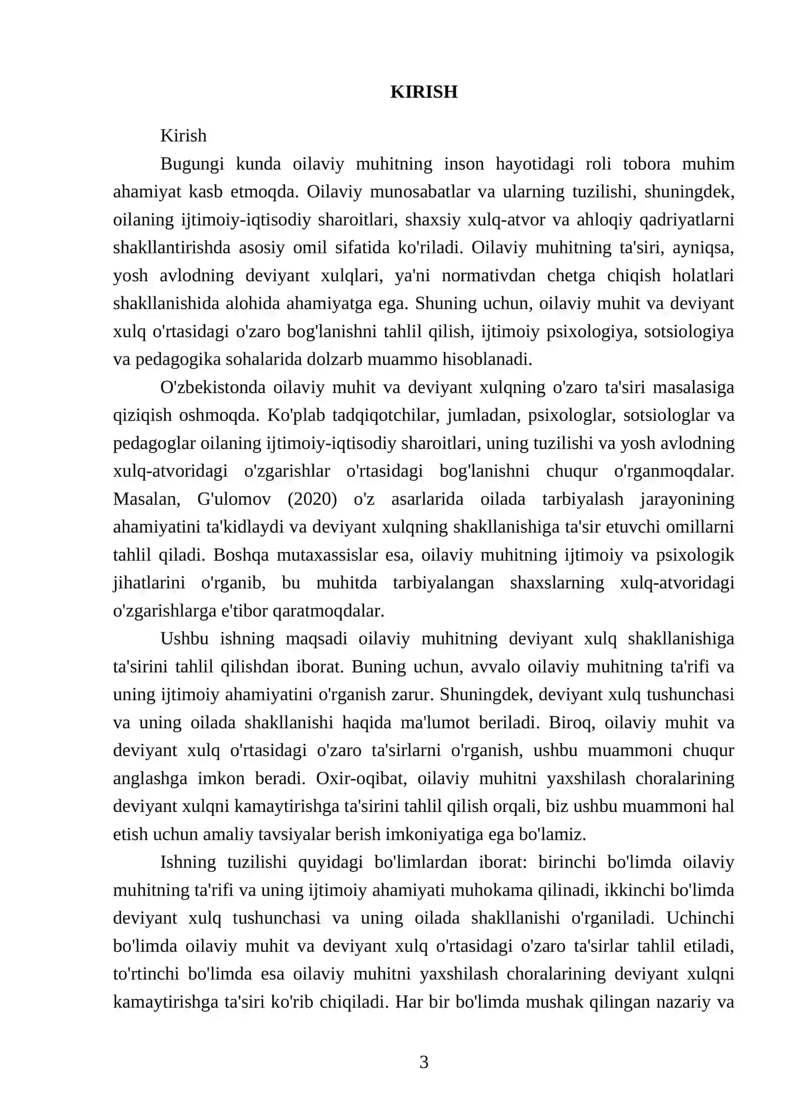 Oilaviy muhitning deviyant xulq shakllanishiga ta'sirini tahlil qilish 3