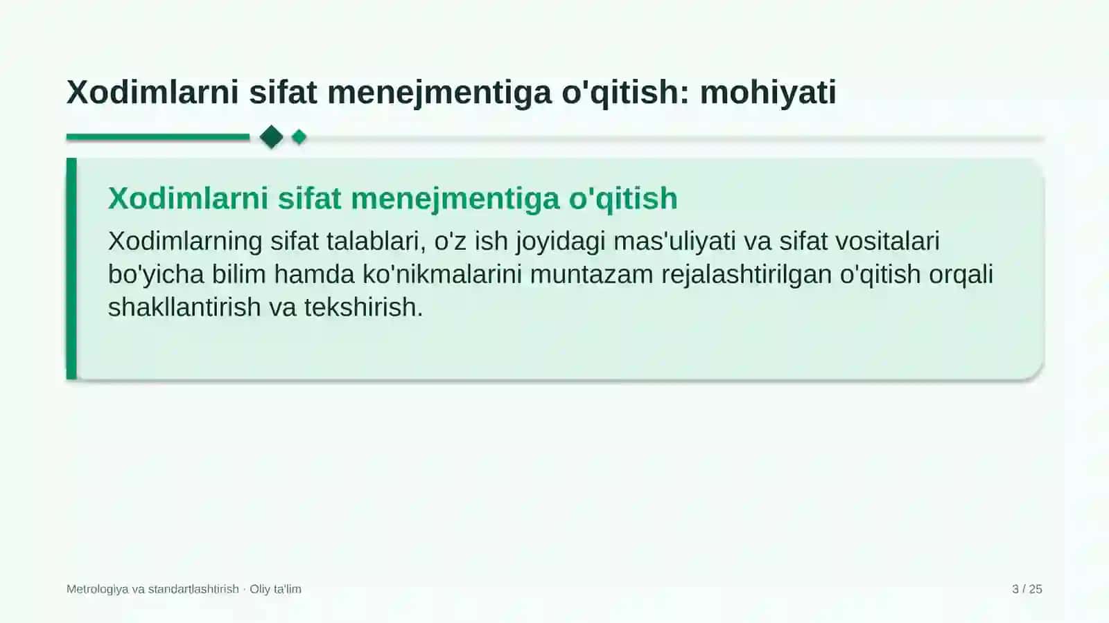 Metrologiya va Standartlashtirish 3