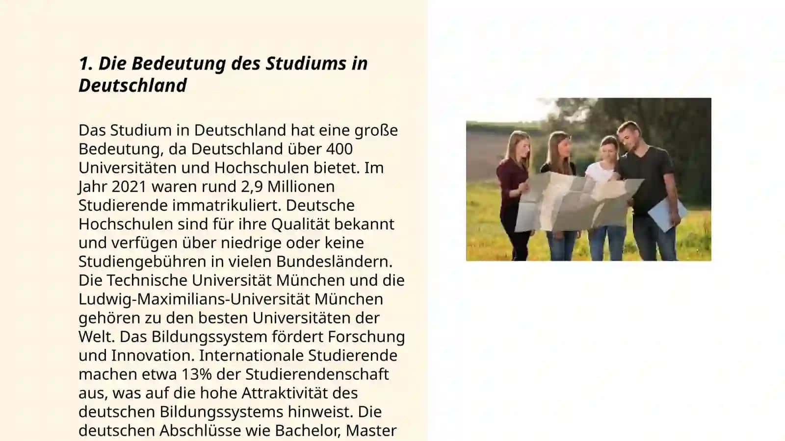 Das Studium und die Erholung 3