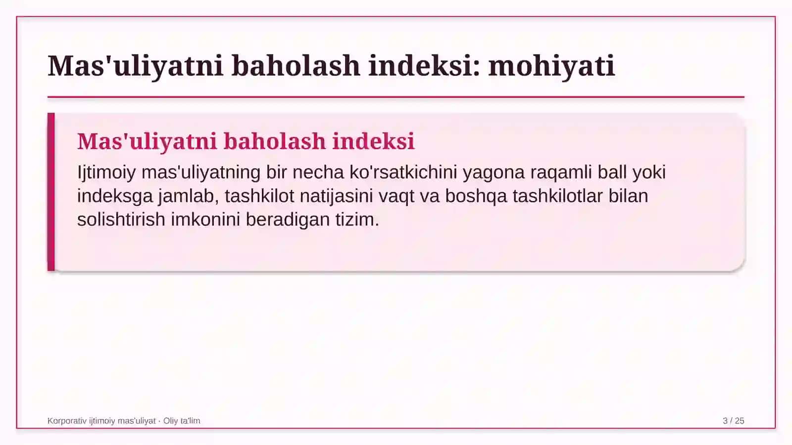 Kasb-hunar maktablarida ijtimoiy mas'uliyatni baholash indeksini joriy etish 3