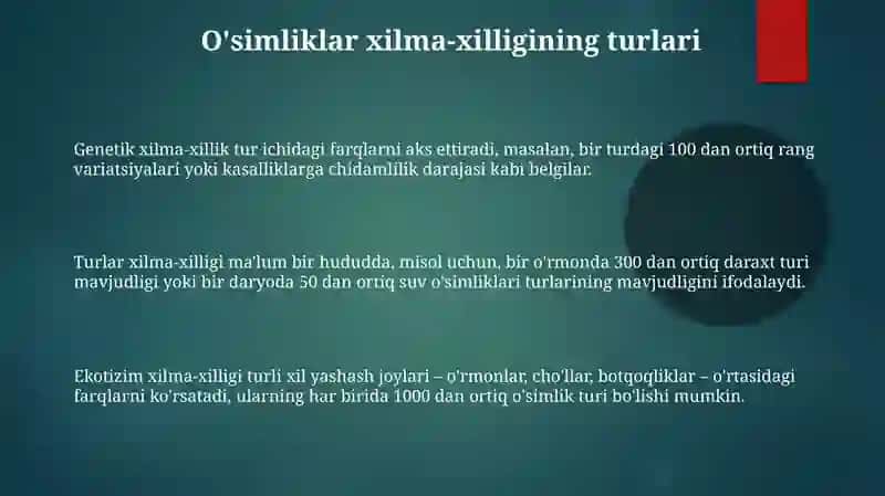 Gulli oʻsimliklarning xilma xilligi 3