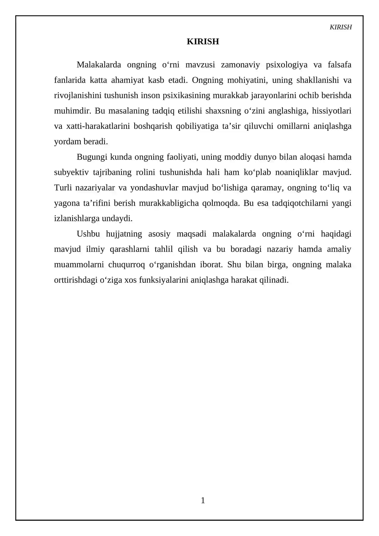 Malakalarda ongning oʻrni 3