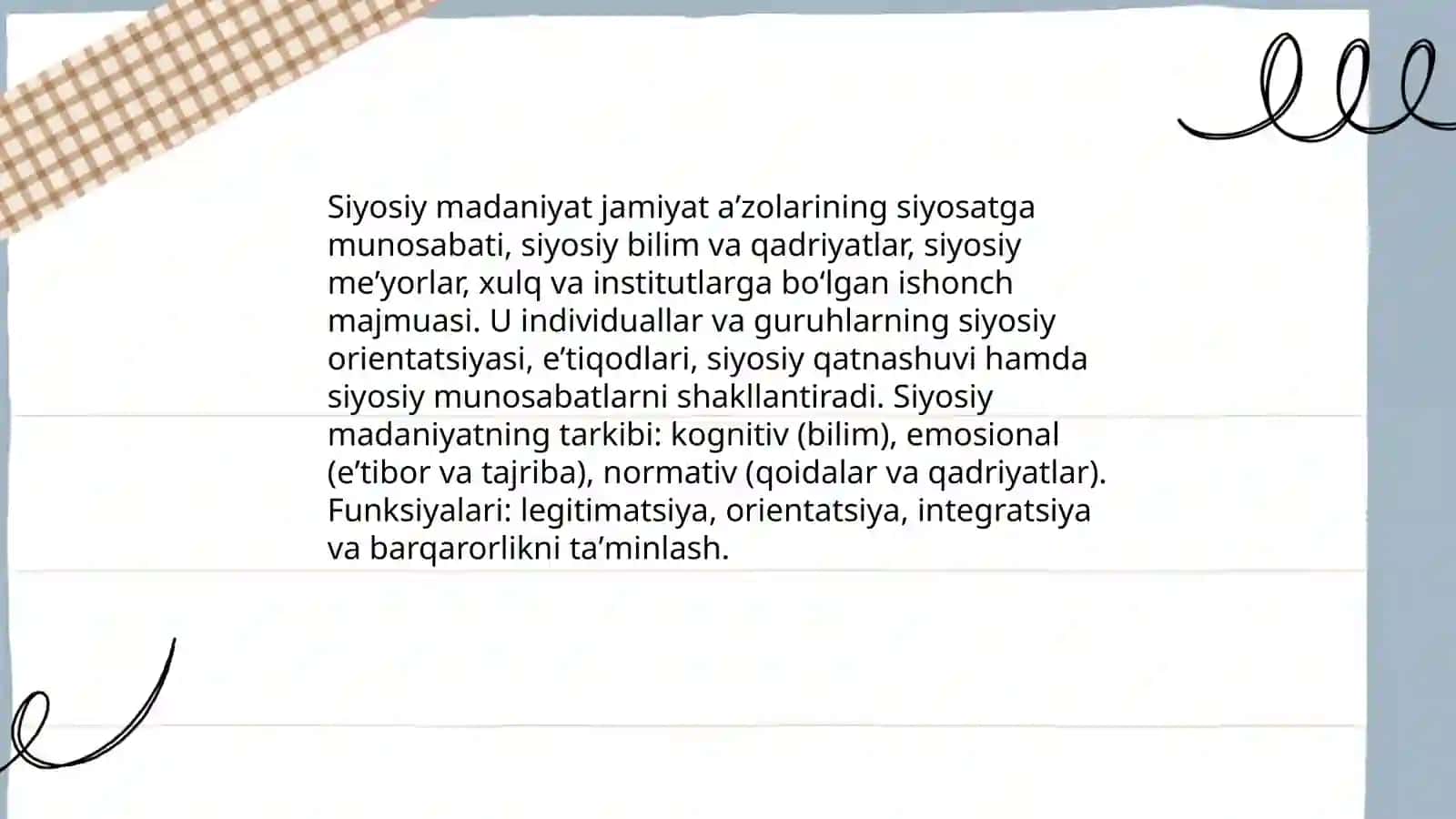 Siyosiy madaniyat:mohiyati va mazmuni 3