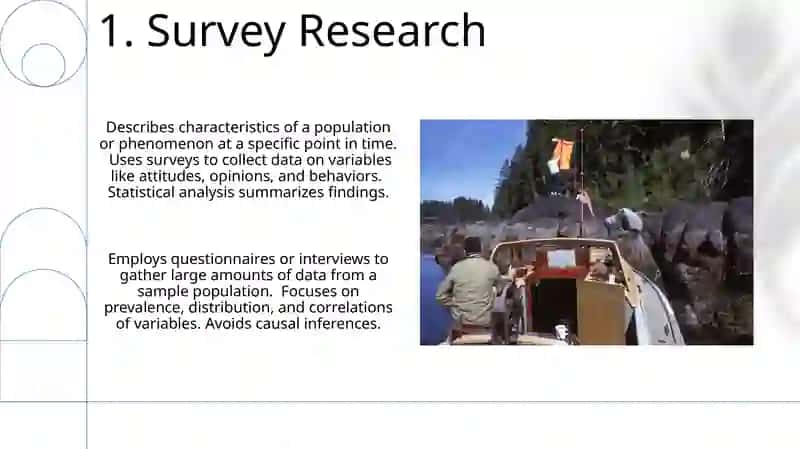 Descriptive research type 3