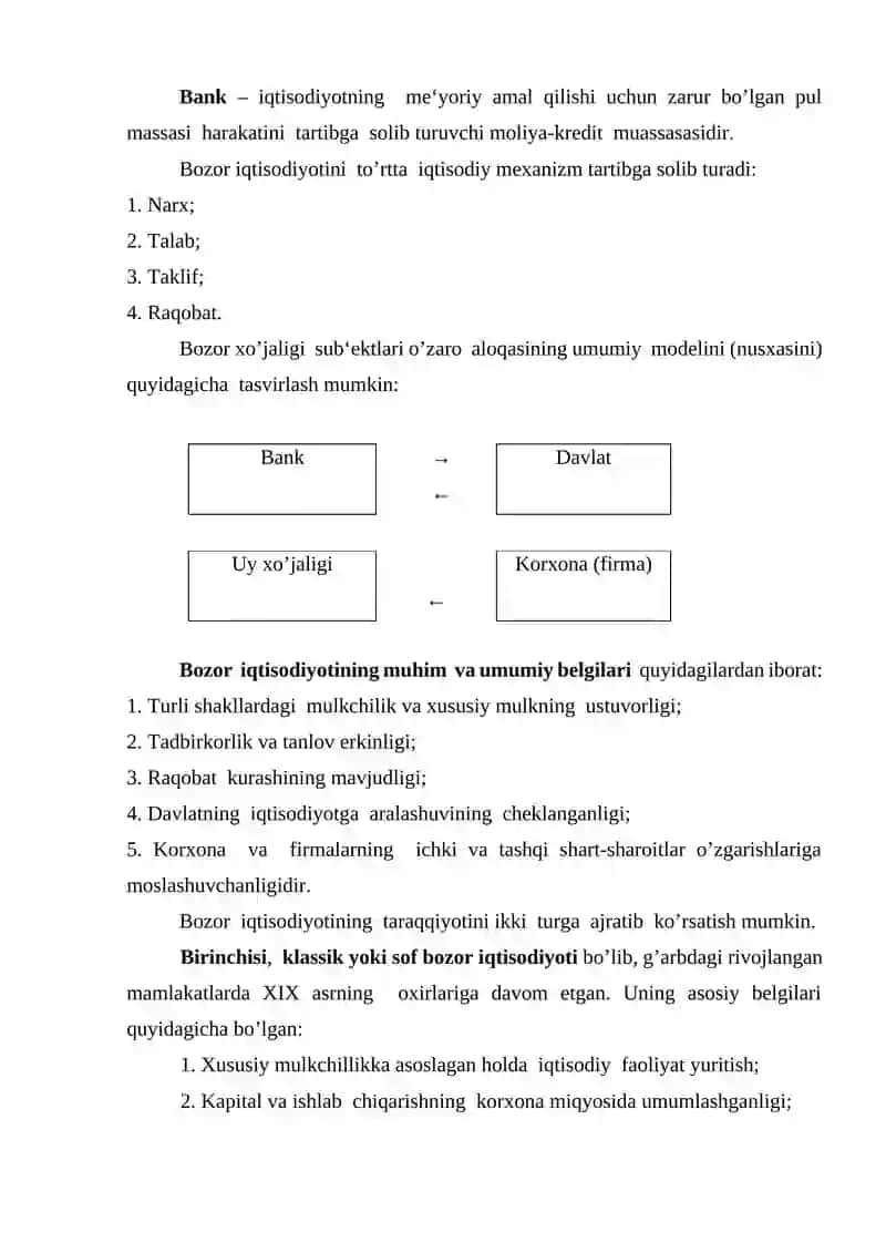 Bozor iqtisodiyotining mazmuni va amal qilishi 3