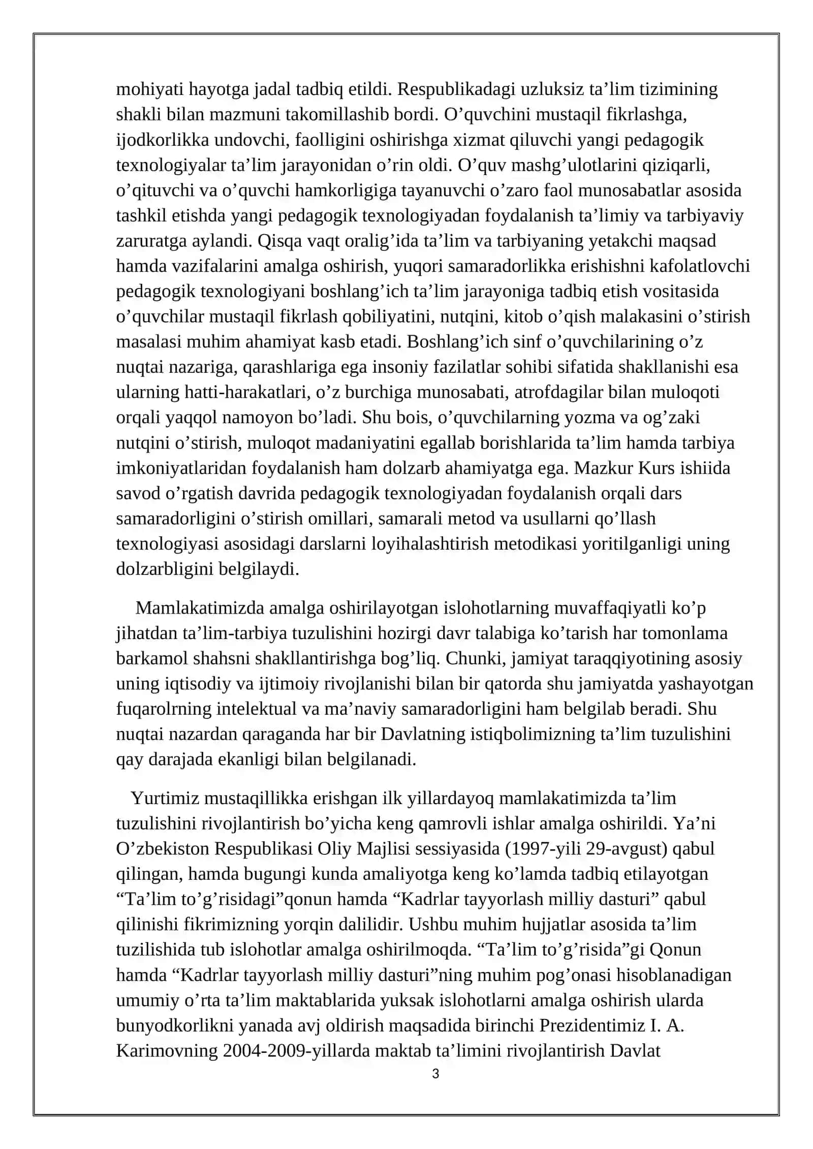 SAVOD O’RGATISH DAVRIDA GAP USTIDA ISHLASH 3