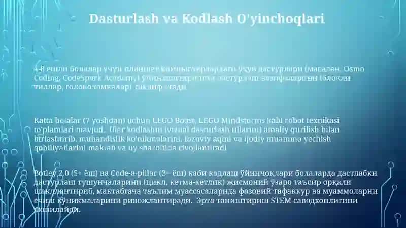 Maktabgacha yoshdagi bolalarni ijodiy rivojlantirish texnologiyalari 3