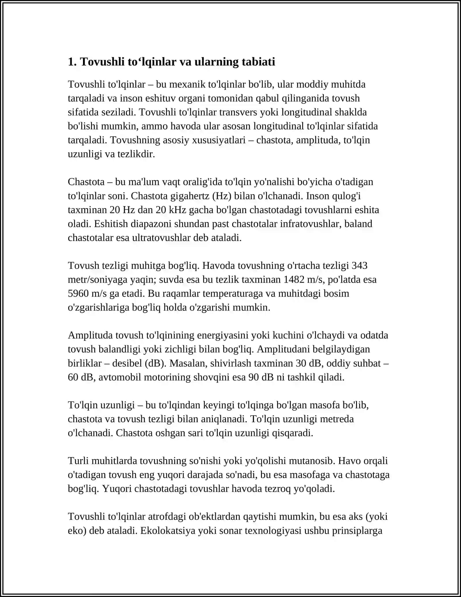 MUSIQA VA SAN'ATDA TOVUSHLI TOʻLQINLAR TAHLILIDA INTEGRAL HISOB TADBIQLARI 3