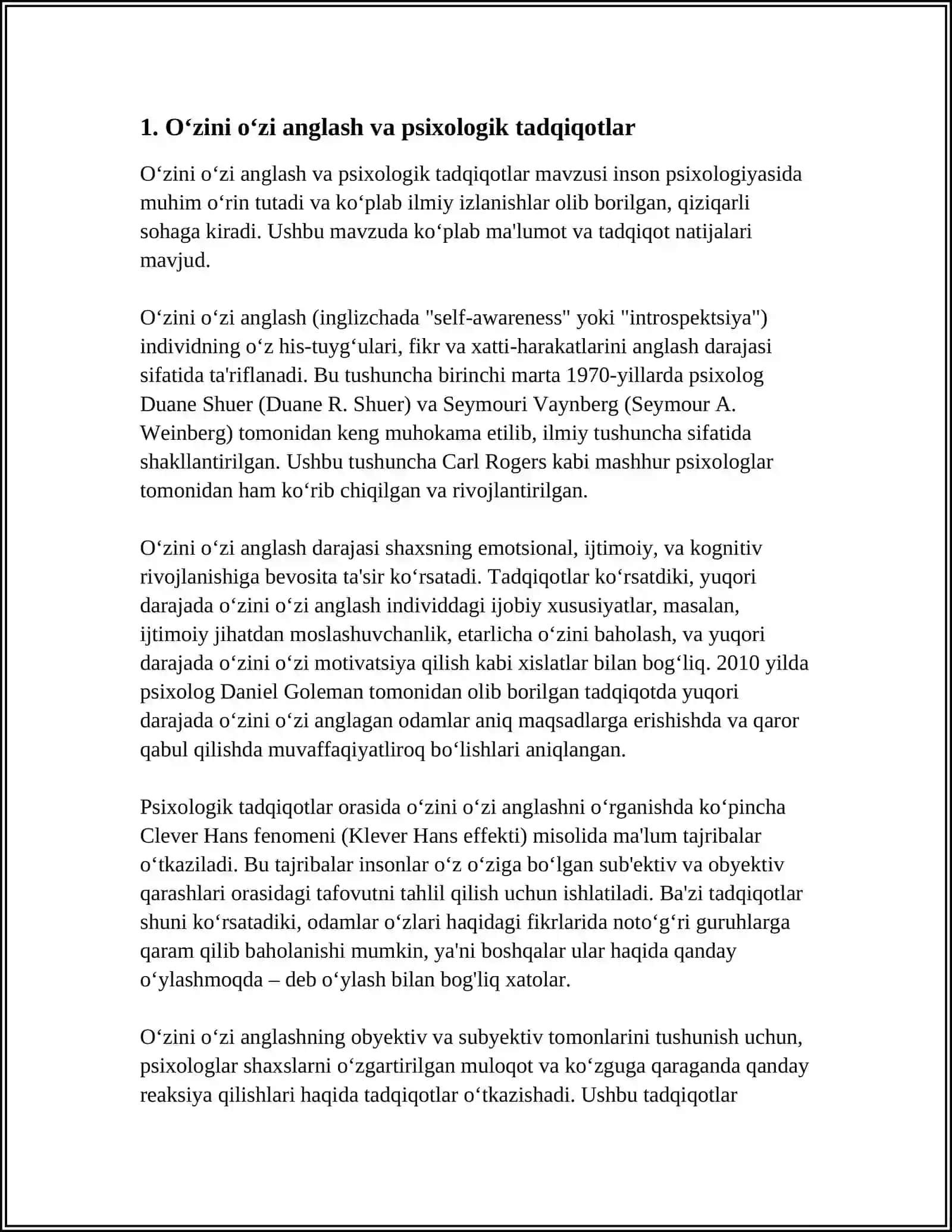 PEDAGOGIK ÓZINI ÓZI BOSHARISH PSIXOLOGIYA 3