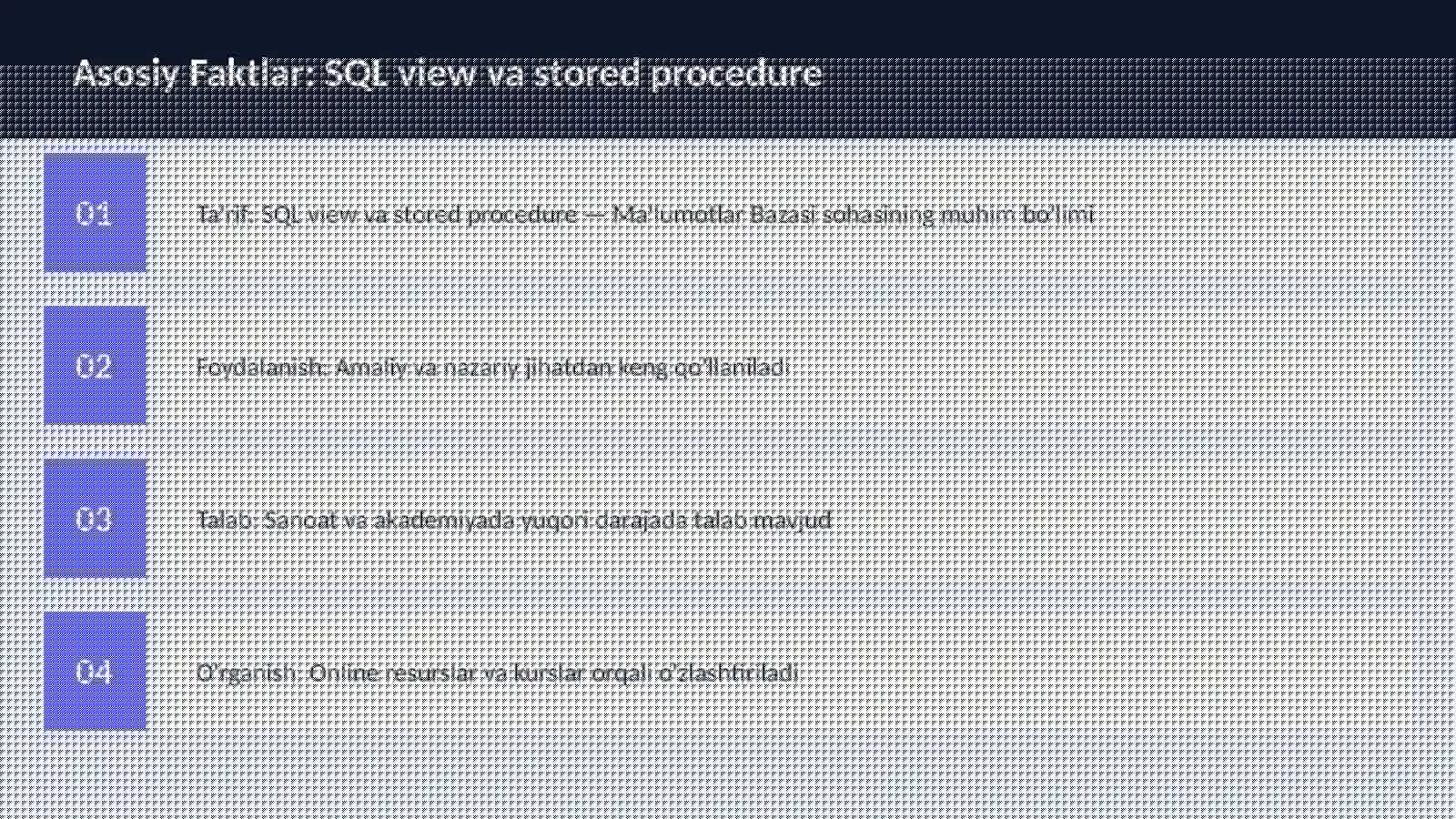 SQL view va stored procedure 3