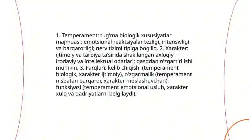 Temperament va xarekter 3