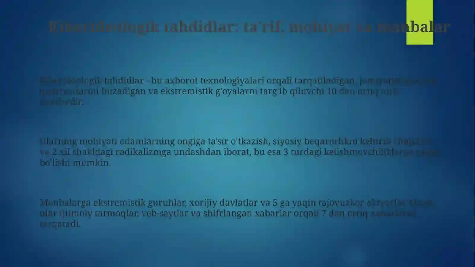 Kiber makonda mafkuraviy tahdidlar 3