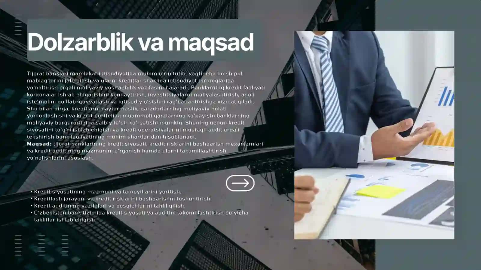 Tijorat banklarining kredit siyosati va auditi 3