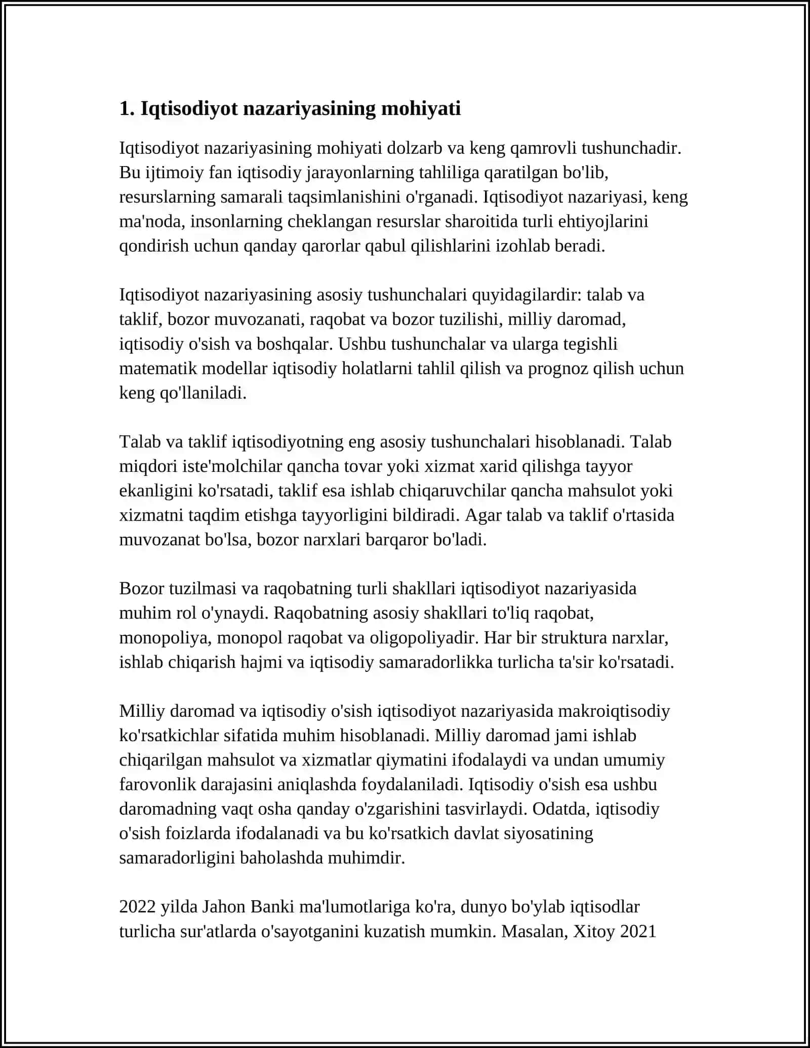 IQTISODIYOT NAZARIYASI FANINING PREDMETI VA BILISH USULLARI 3