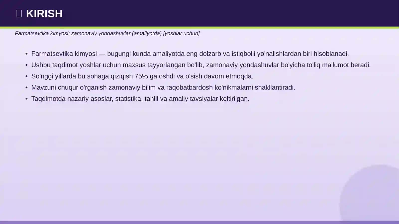 FARMATSEVTIKA KIMYOSI 3