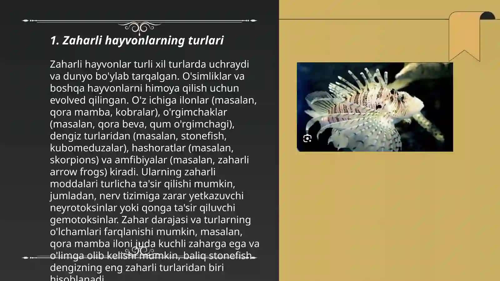 Zaharli hayvonlar zaxrining tibbiyotdagi ahamiyat 3
