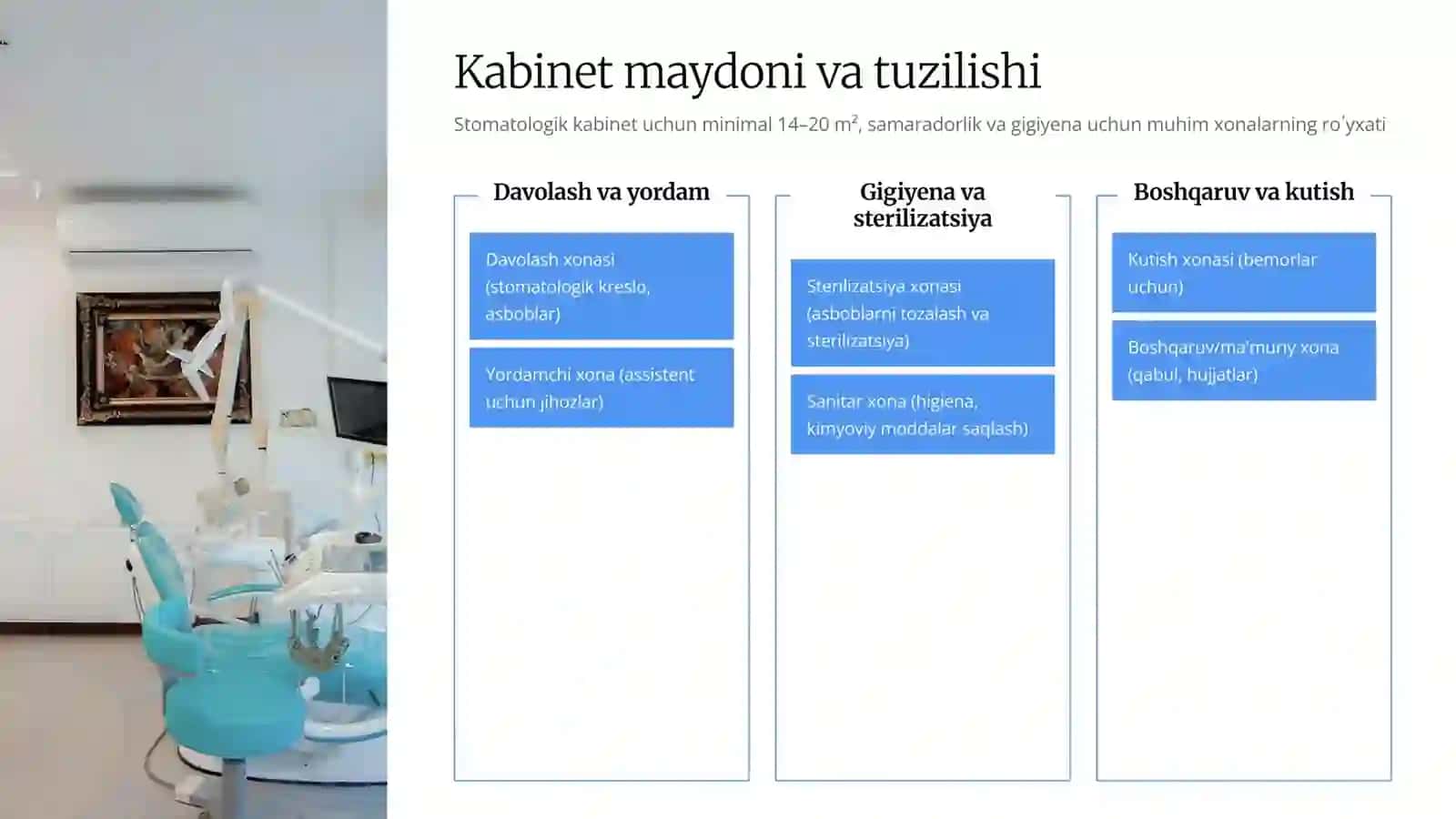 Stomatologikkabinet tushunchasi 3
