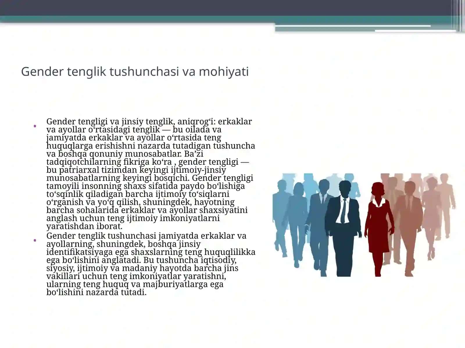 Gender tengligi 3