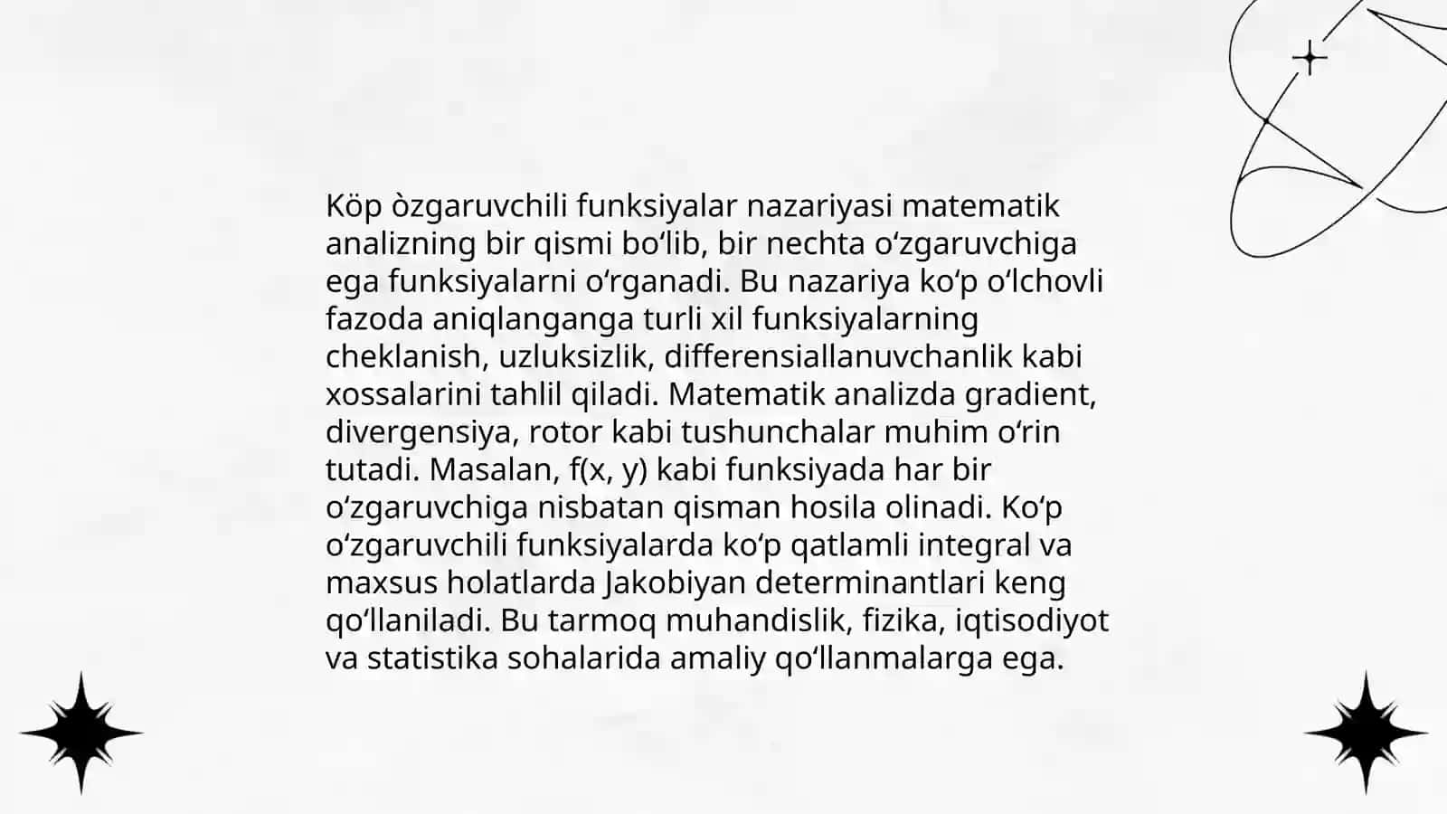 Köp òzgaruvchili funksiyaning tòla differensiali 3