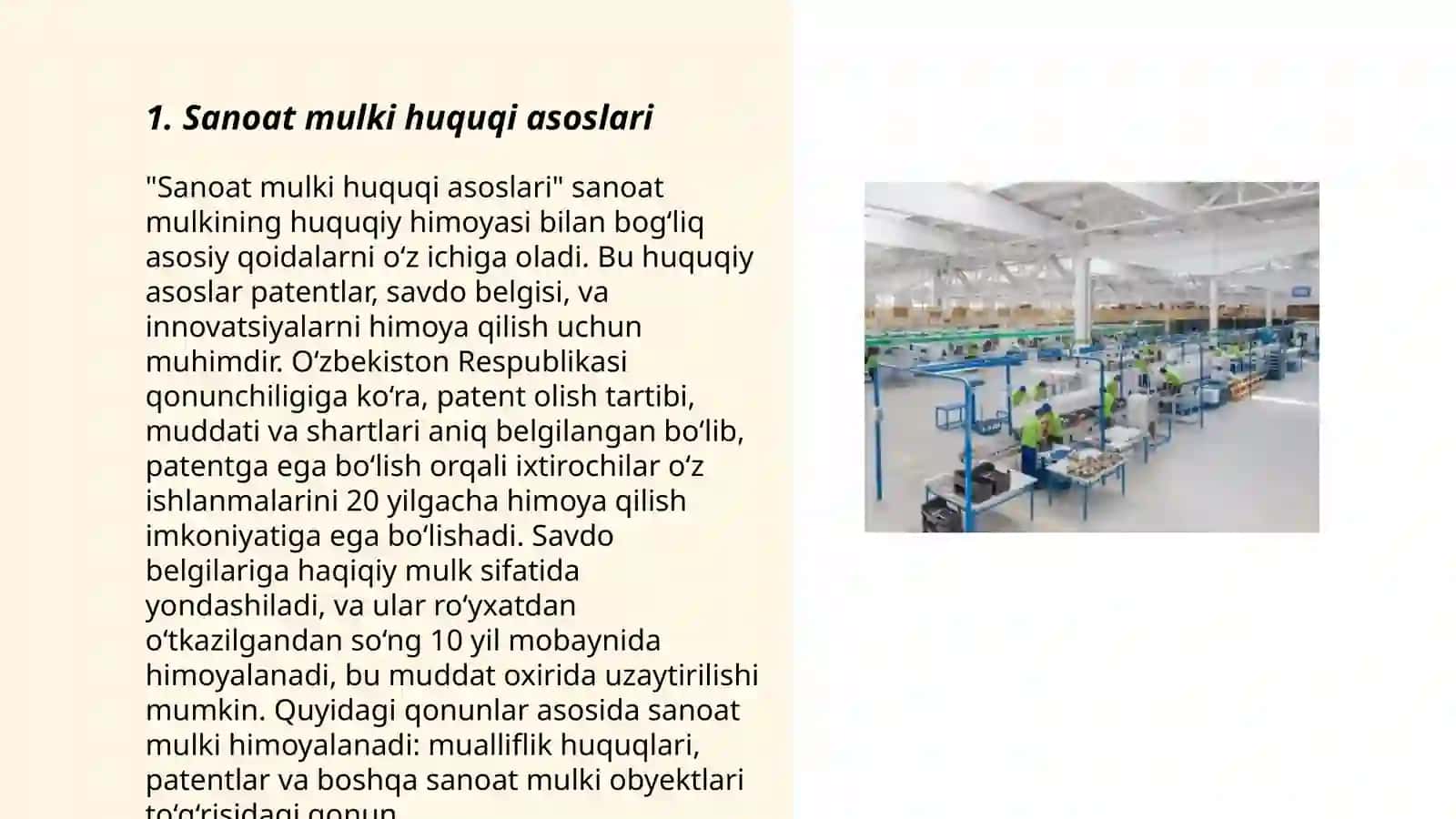 Sanoat mulkiga bo'lgan huquq 3