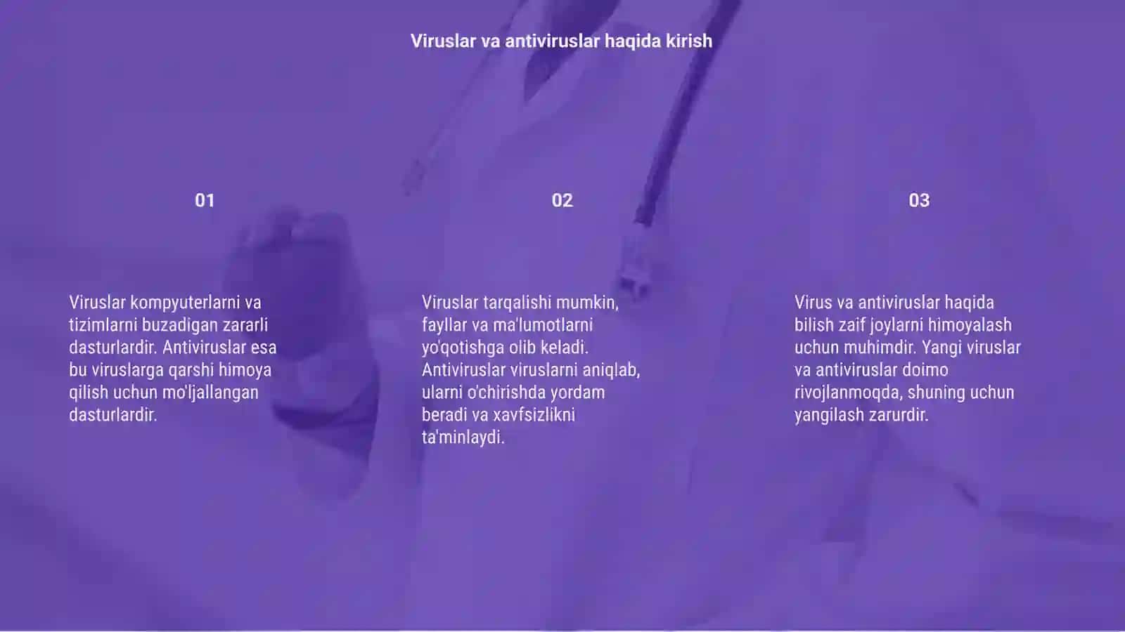 Virus va antivirus dastrular 3