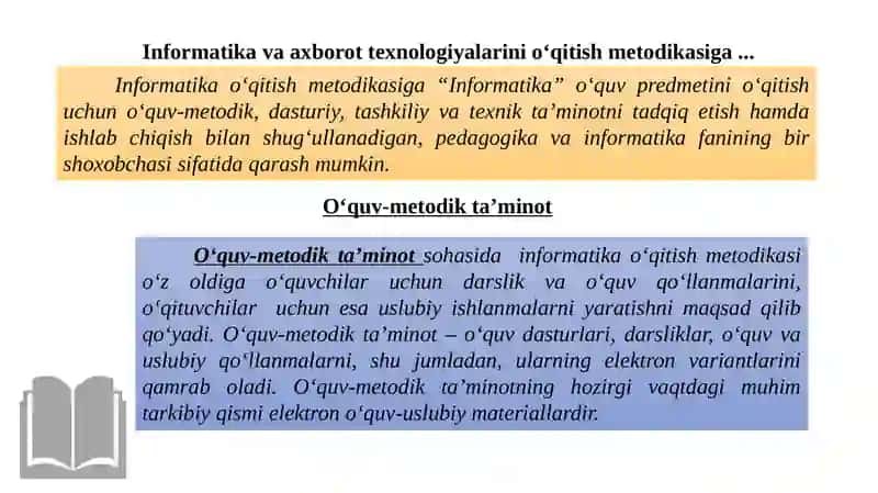 O’quv-metodik ta’minot 3