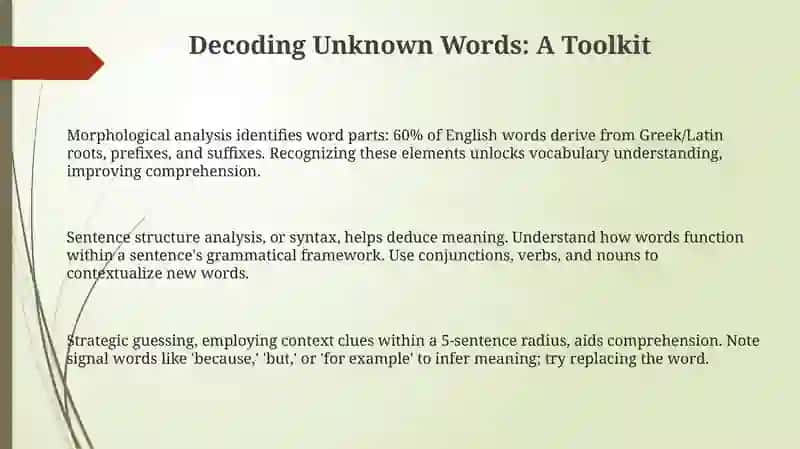 Decoding Unknown Words: A Toolkit 3
