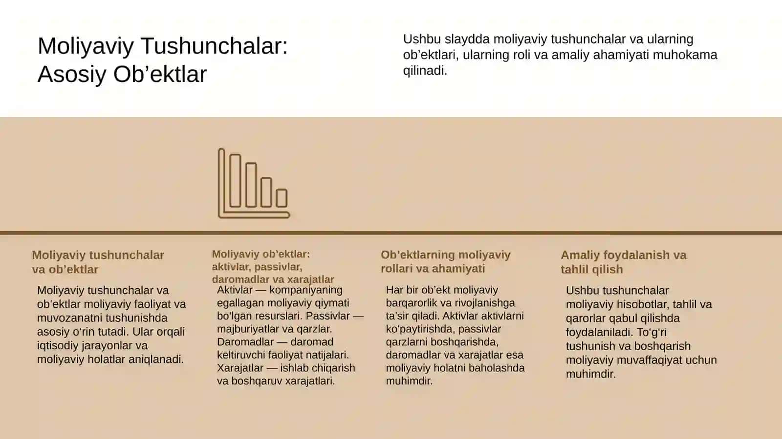Moliyaviy Savodxonlik Asoslari Fanining Ob’ekti va Uning O‘rganishning Zaruriyati 3