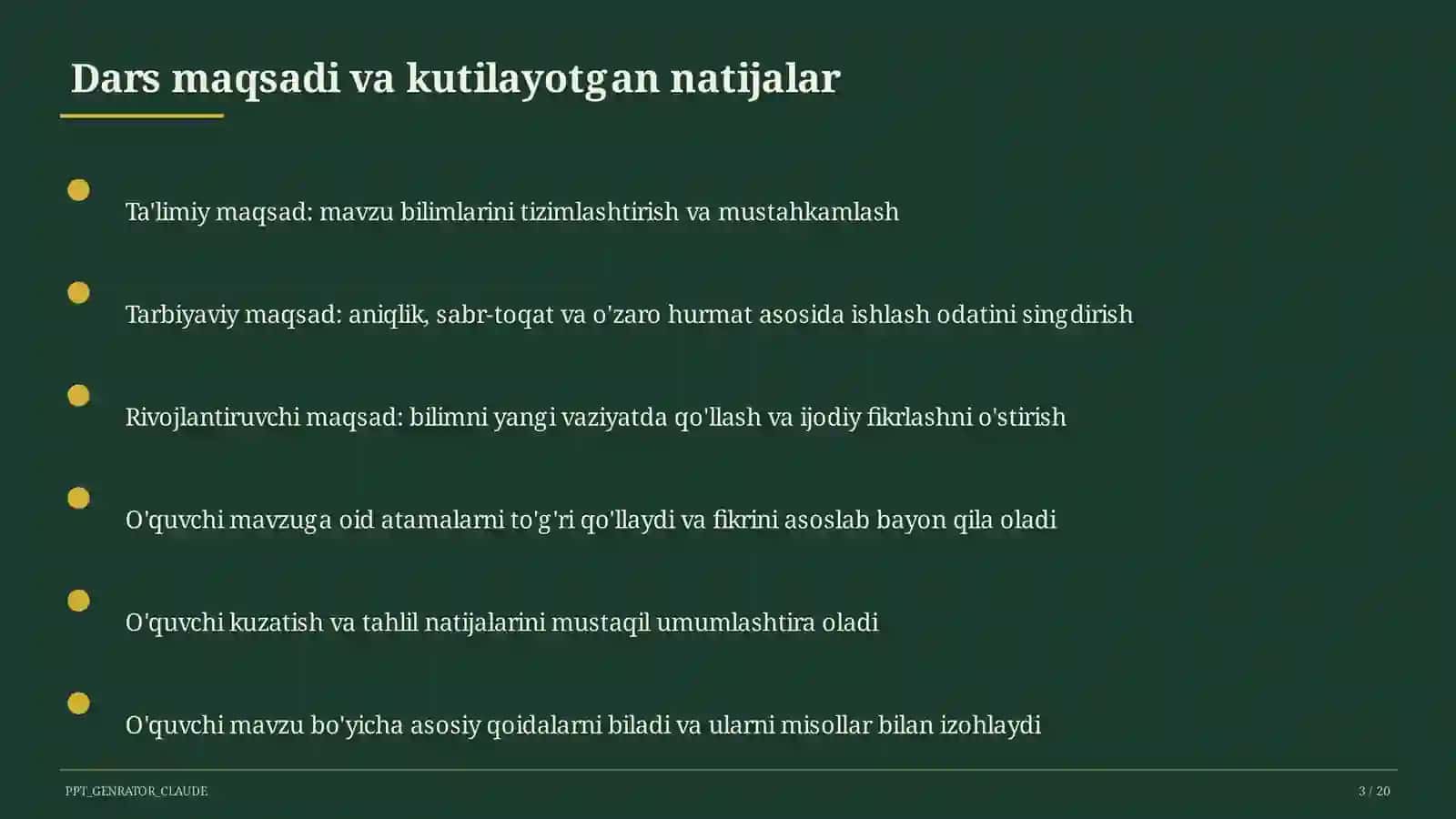 O'zbekistonning dorivor o'simliklari (6-sinf) 3
