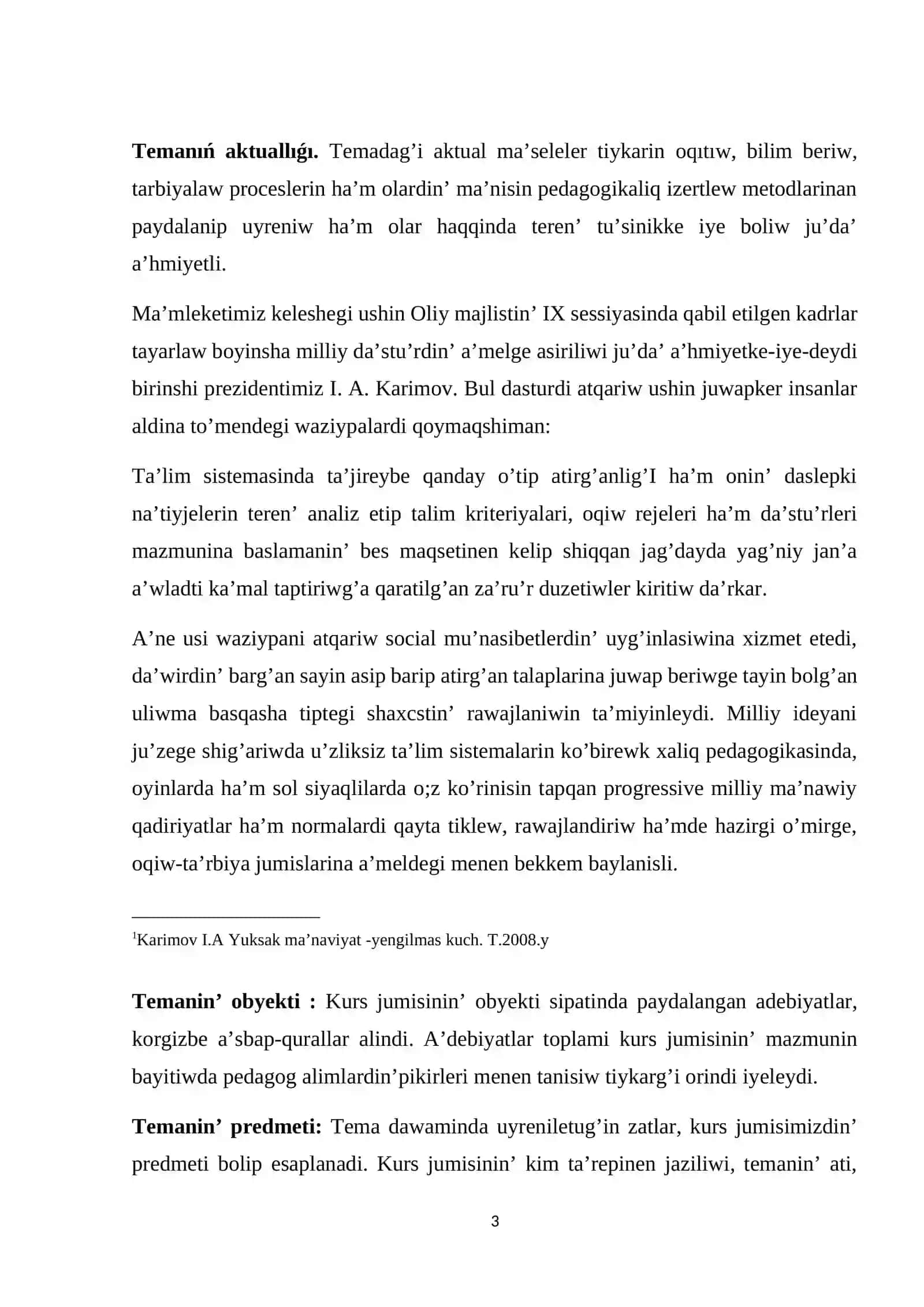 Social-pedagogikaliq izertlewdiǹ manisi 3