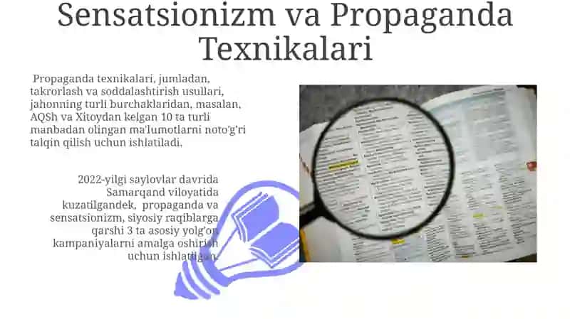Sensatsionizm va Propaganda Texnikalari 3