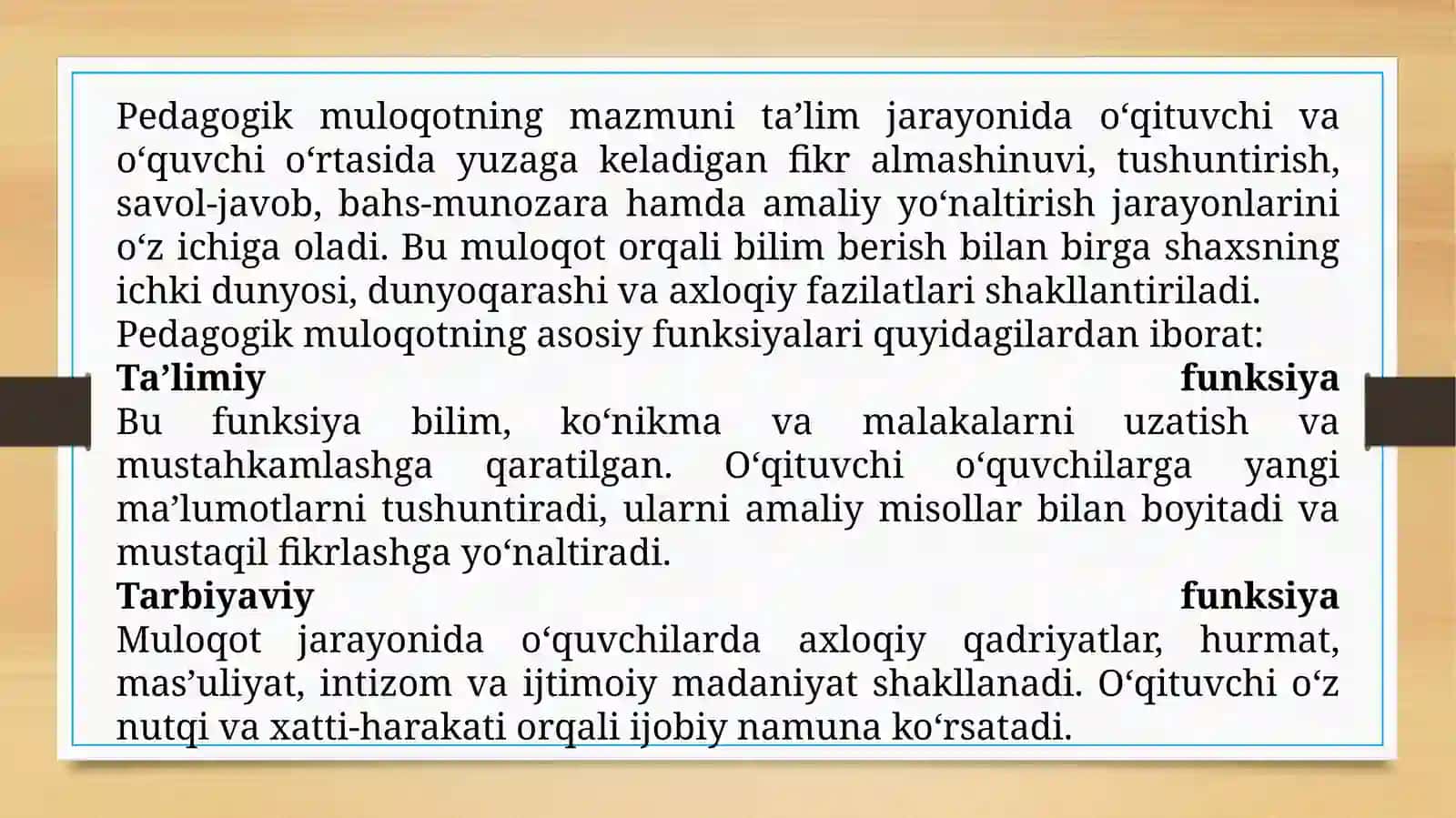 Pedagogik muloqot va uning amaliy ko‘rinishlari 3