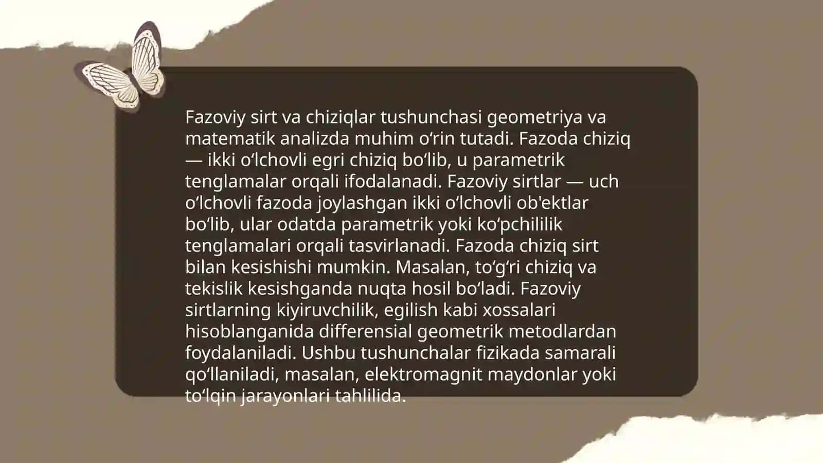 Fazoda sirt va chiziq. Tekislik tenglamalari 3