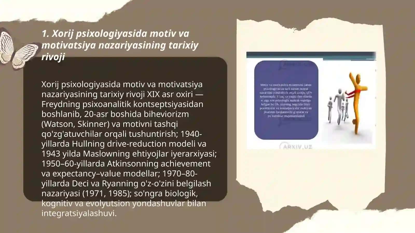 Motiv va Motivatsiya Muammosi Bo'Yicha Taqdimot Tayyorlash 3