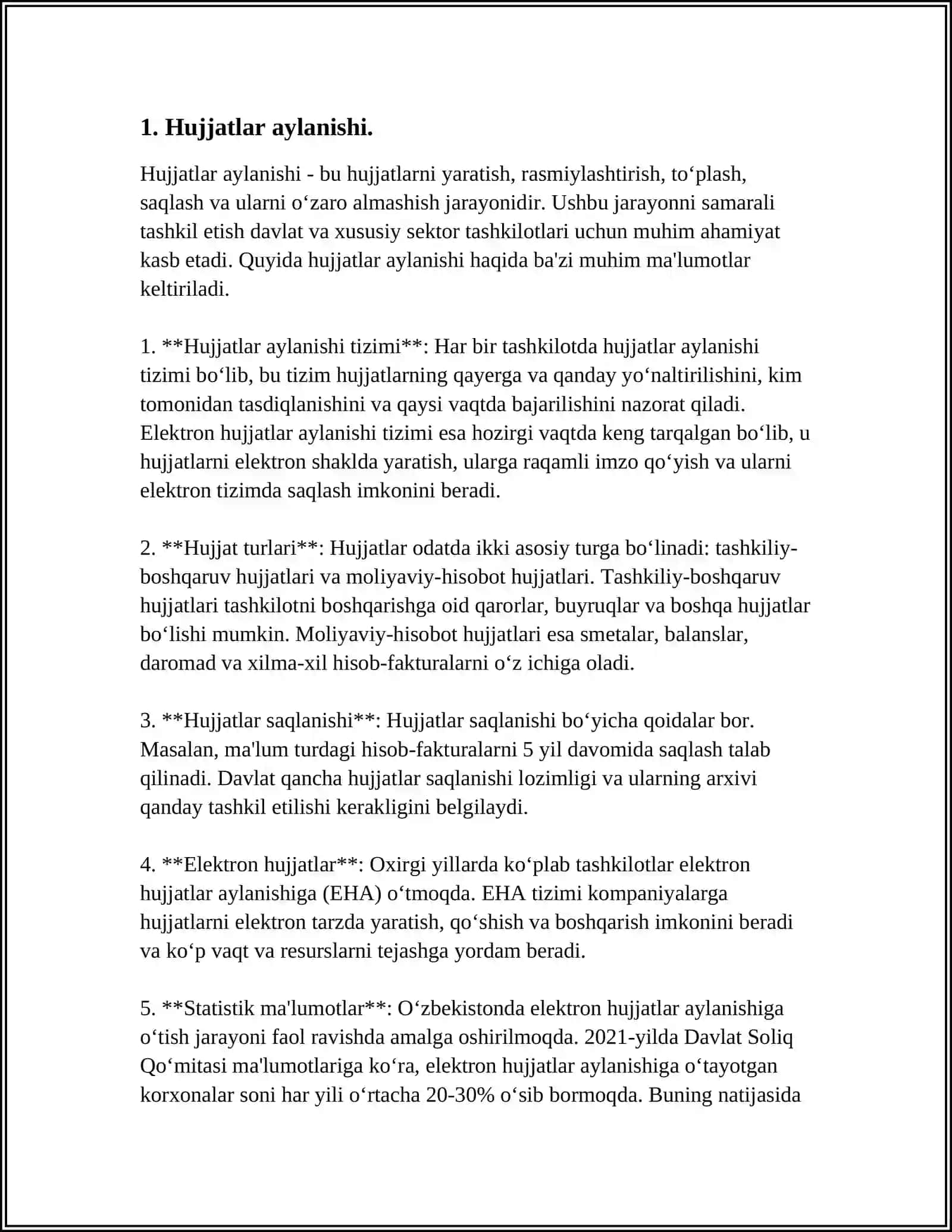 HUJJATLARNING AYLANISHI VA INVENTARIZATSIYA OʻTKAZISH JARAYONI 3
