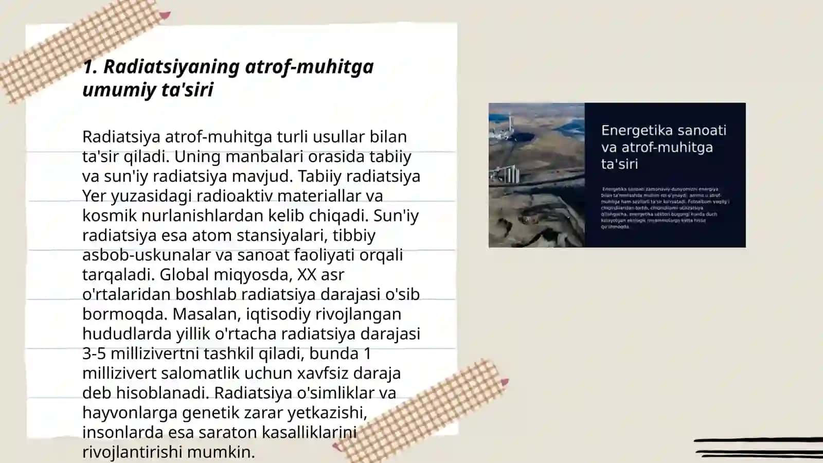 Radiatsiyaning atrof-muhitga ta'siri 3
