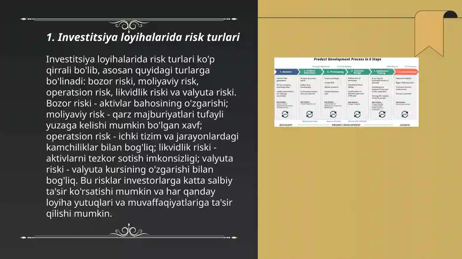 Investitsiya loyihalarini amalga oshirishda risklar va ularni boshqarish 3