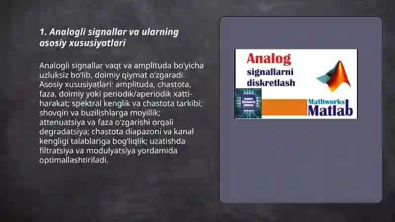 Analogli signallarni uzatish 3