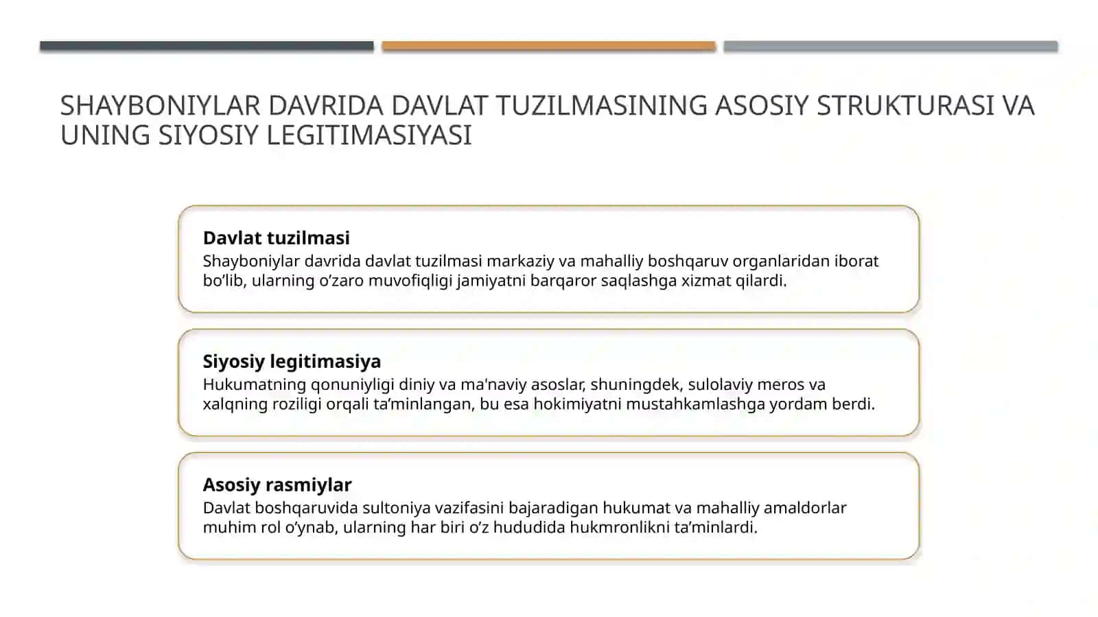Shayboniylar davrida davlat boshqaruvi 3