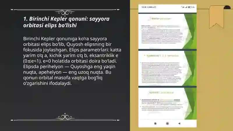 Kepler qonuni 3