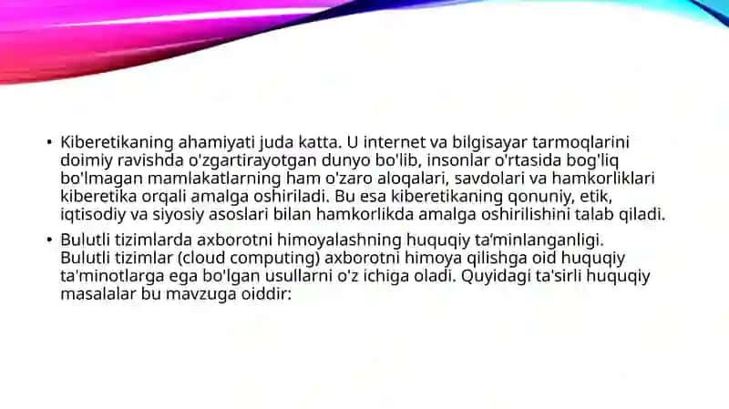 KIBERETIKANING ASOSIY QOIDALARI 3
