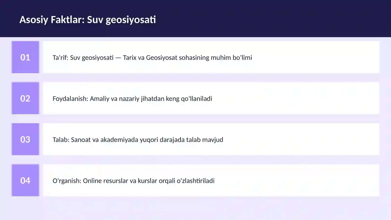Suv geosiyosati 3