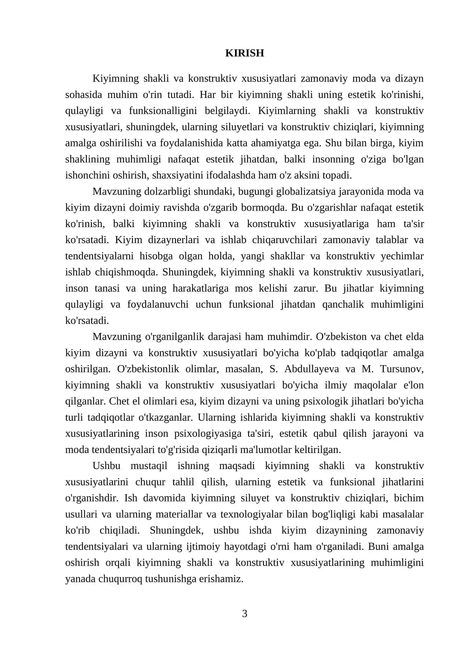 Kiyimning shakli va konstruktiv xususiyatlari 3