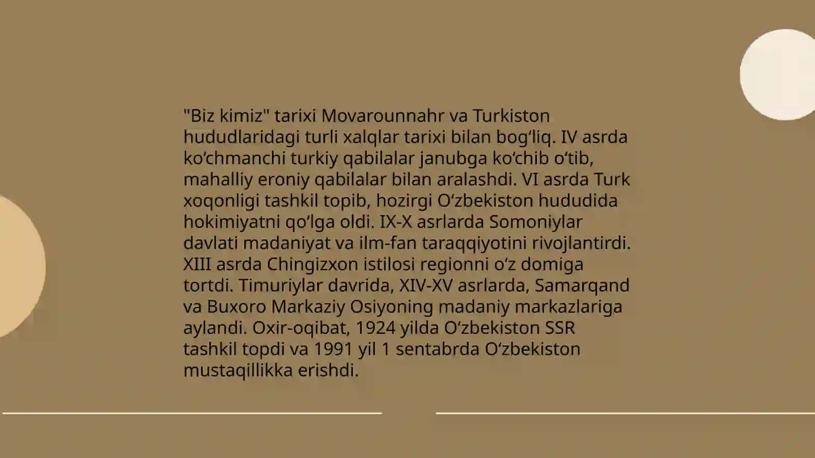 Biz kimiz 3